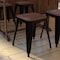 Flash Furniture 4 " Black Metal Stool with Wood Seat, PK4 ET-BT3503-18-BLK-WD-GG - alternate 9